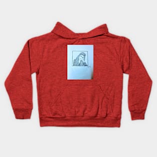 A beautiful girl Kids Hoodie